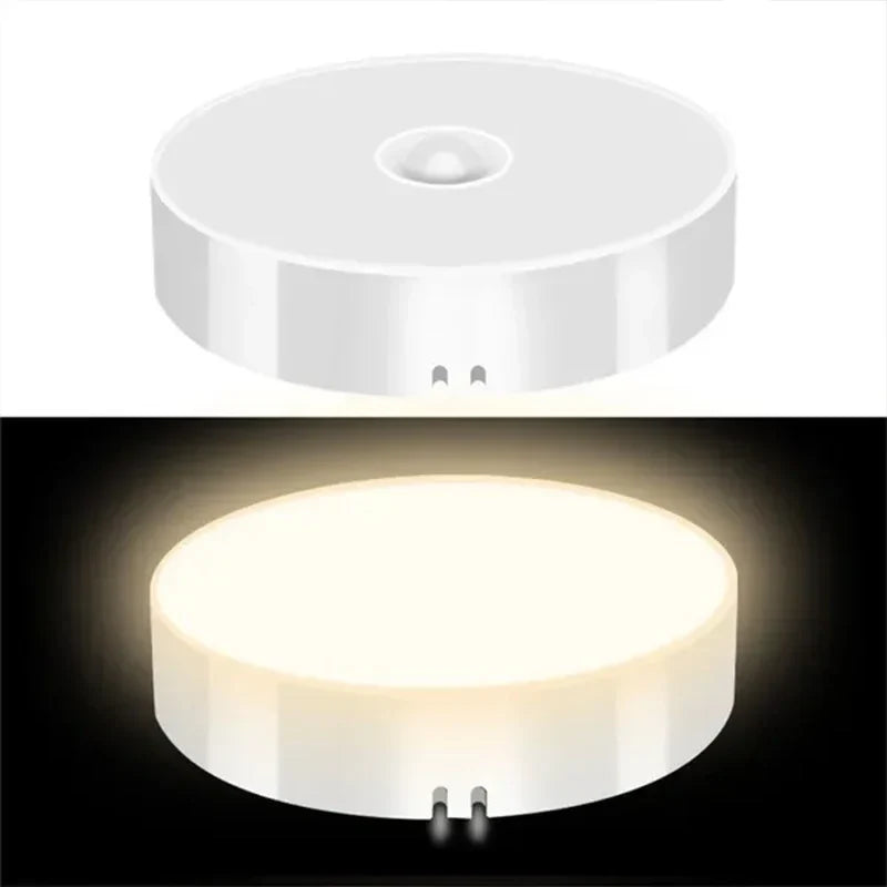Motion Sensor LED Night Light USB Rechargeable Night Lamp For Kitchen Cabinet Wardrobe Lamp Staircase Wireless LED Closet Light