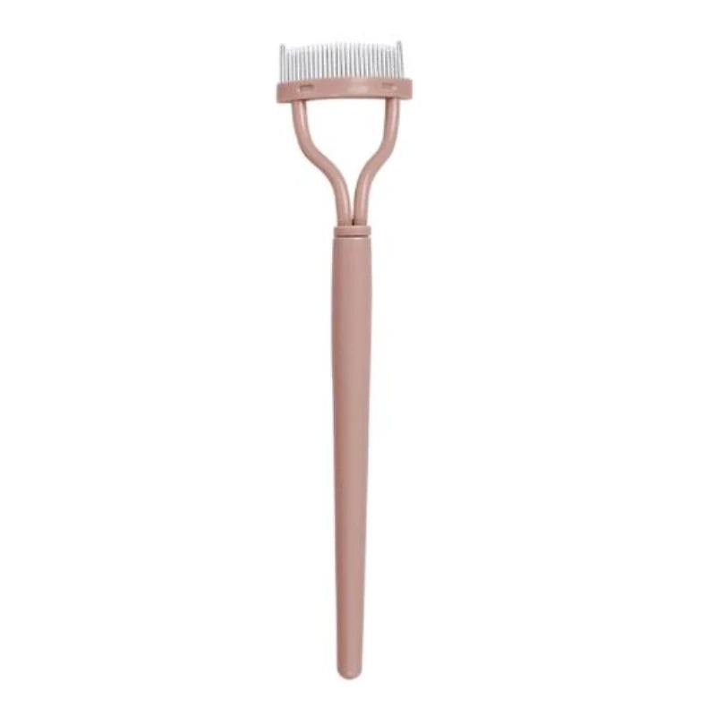 Eyelashs Brush Comb 1pc Eyelash Separator Metal Teeth Foldable Eye lash Curler Beauty Makeup Stainless Mascara Curl Make up Tool