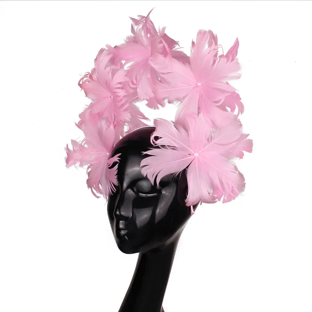 Elegant Women Wedding Hair Fascinator Accessories Headband Bridal Party Show