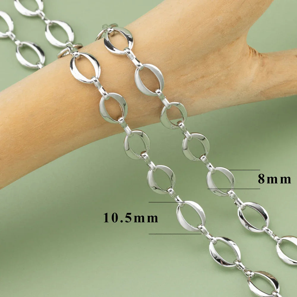 YEGUI C77,diy chain,18k gold rhodium plated,copper,pass REACH,nickel free,jewelry making,charms,diy bracelet necklace,1m/lot