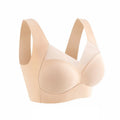 Women Sexy Bra Full Cup Brassiere Female U Back Underwear Lace Splicing Pespective Bralette V Neck Intimates Lingerie Large Size
