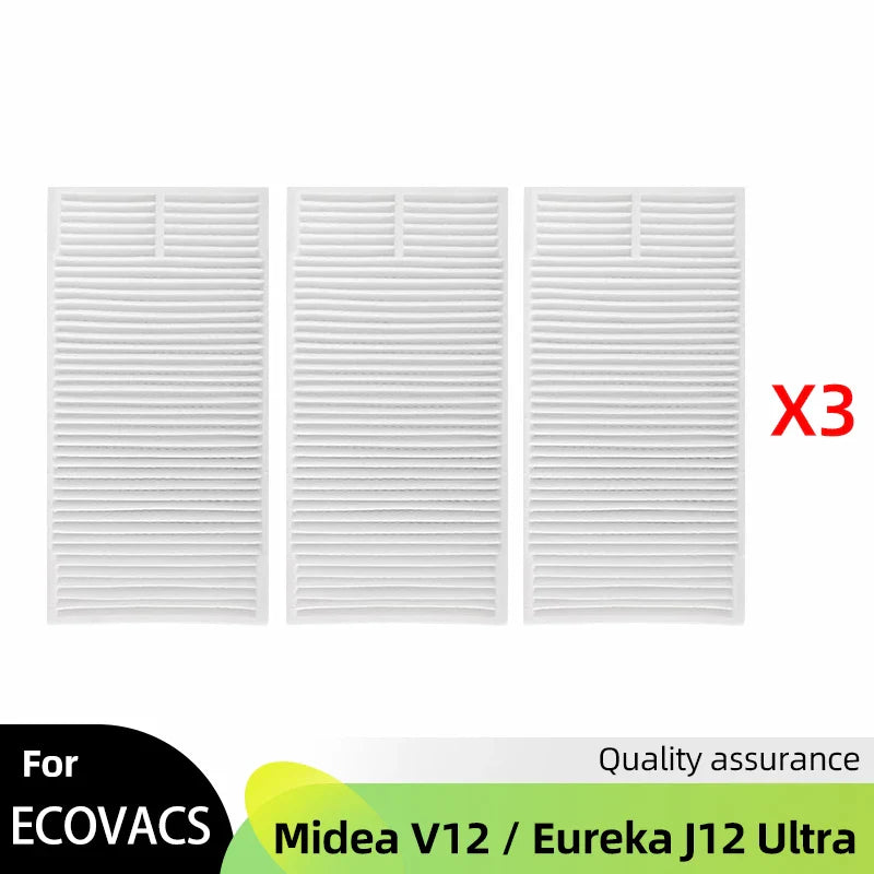 Fit For ( Midea V12 / Eureka J12 Ultra ) Roller Side Brush Hepa Filter Mop Cloth Dust Bag Robot Vacuums Accessory Part