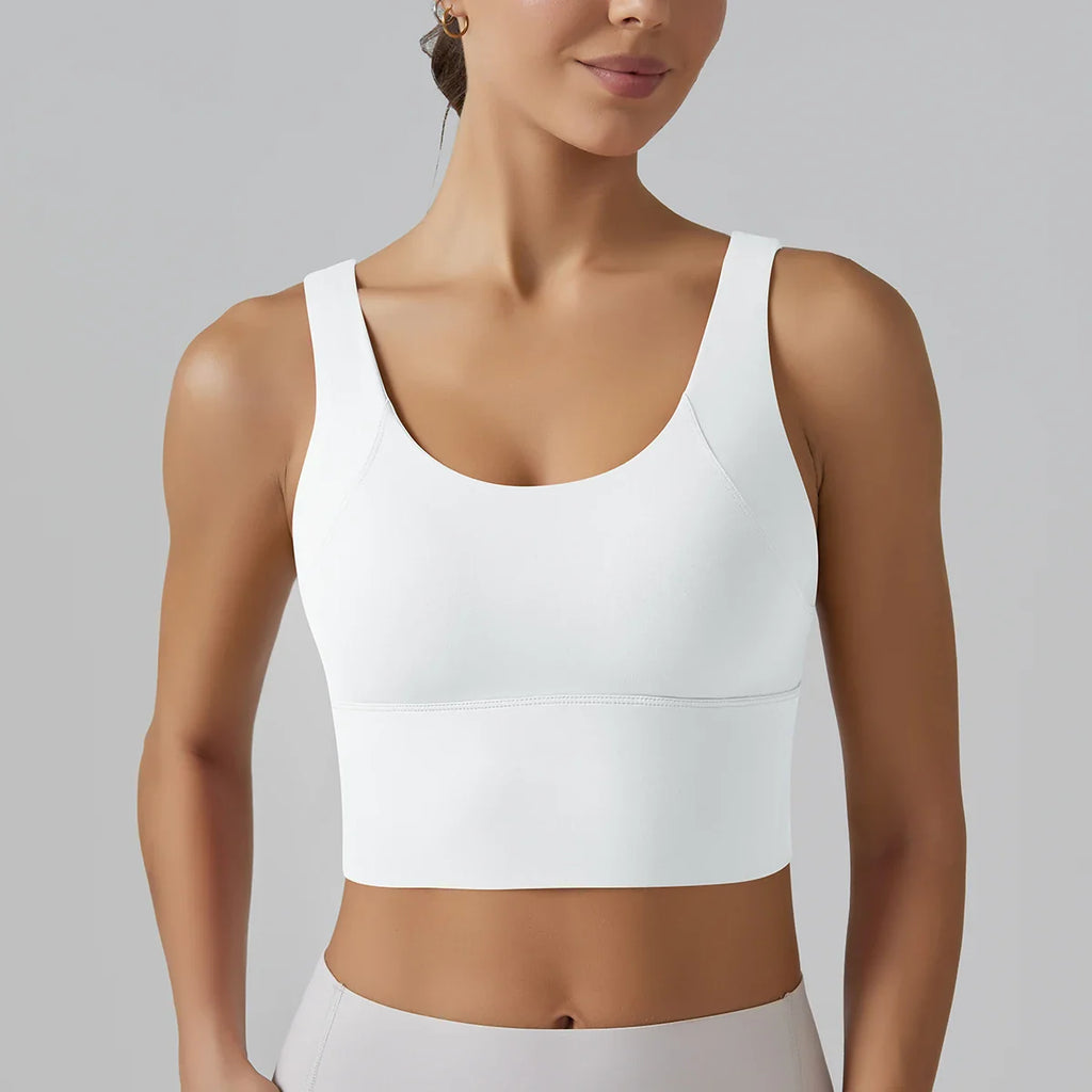 Yoga Bra Underwear Women Summer Shockproof Bra Beautiful Back Sports Running External Wear Training Fitness Yoga Tank Top Bra