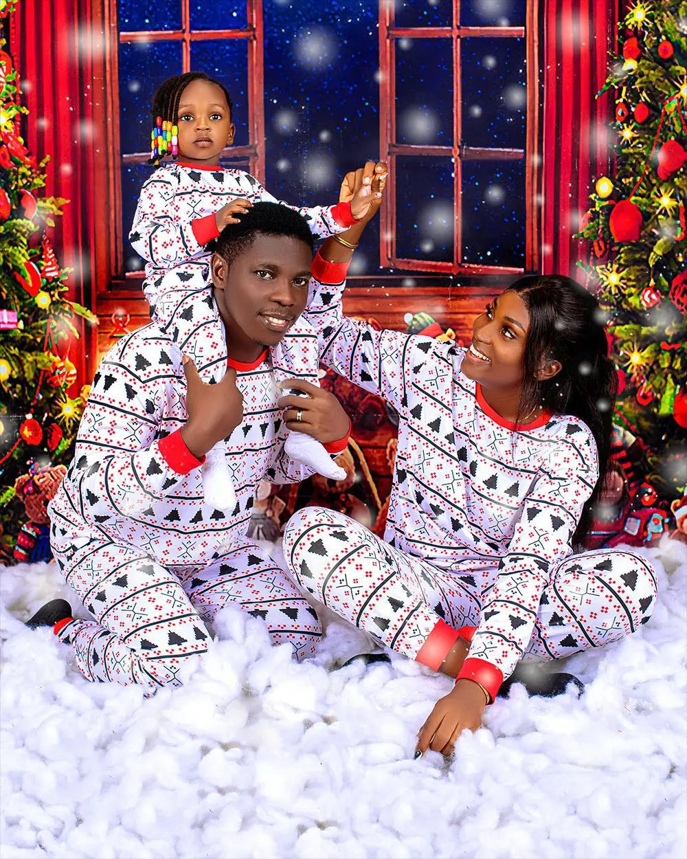 2025 New Christmas Allover Print Family Pyjamas Mother Father Kids Matching
