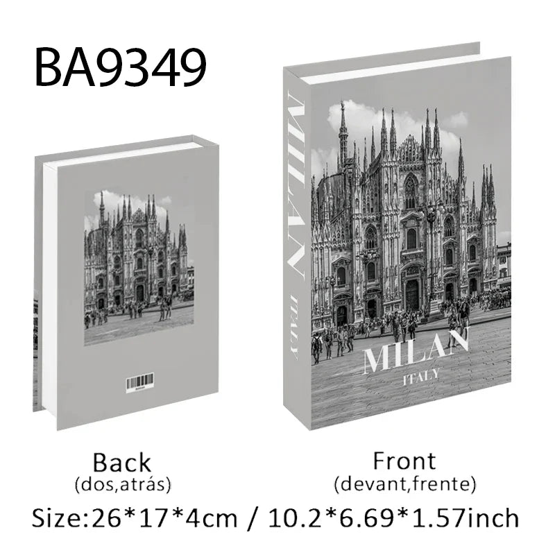 Travel City Decorative Display Books with Hidden Storage – Paris, London, New York, Tokyo & More