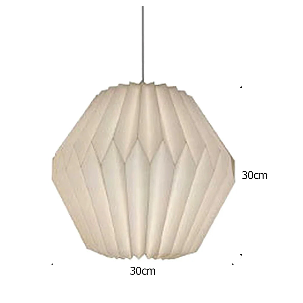 Hanging Lamp Cover Nordic Style Chandelier Lamp Shade Creative Paper Origami Ceiling Pendant Lampshade for Living Room Decor
