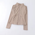 Sports Coat Women's Shirt Yoga Slim Long Sleeve Fast Running Thin Pilates Fitness Suit Top Clothing