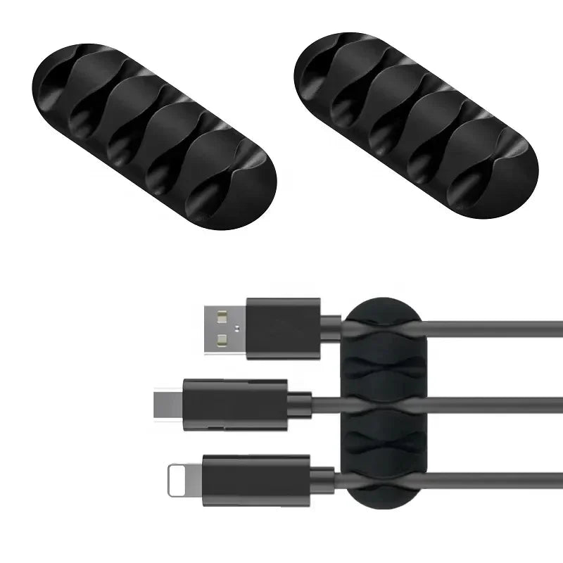 Cable Cord Wire Organizer – Silicone Adhesive Cable Clips for Desk & Workspace Management
