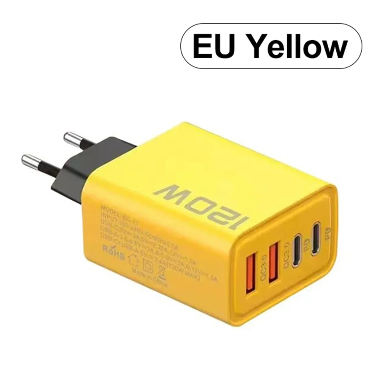 4 Port 2 USB 2 Type Multi Port Wall Charger USB PD Adapter For Xiaomi iPhone 13 12 for Samsung Mobile Phone Plug Charging