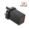 Toocki 67W GaN USB C Charger 65W Quick Charge QC 4.0 PD 3.0 45W Type C Fast USB Charger For iPhone 16 15 14  Pro Samsung MacBook