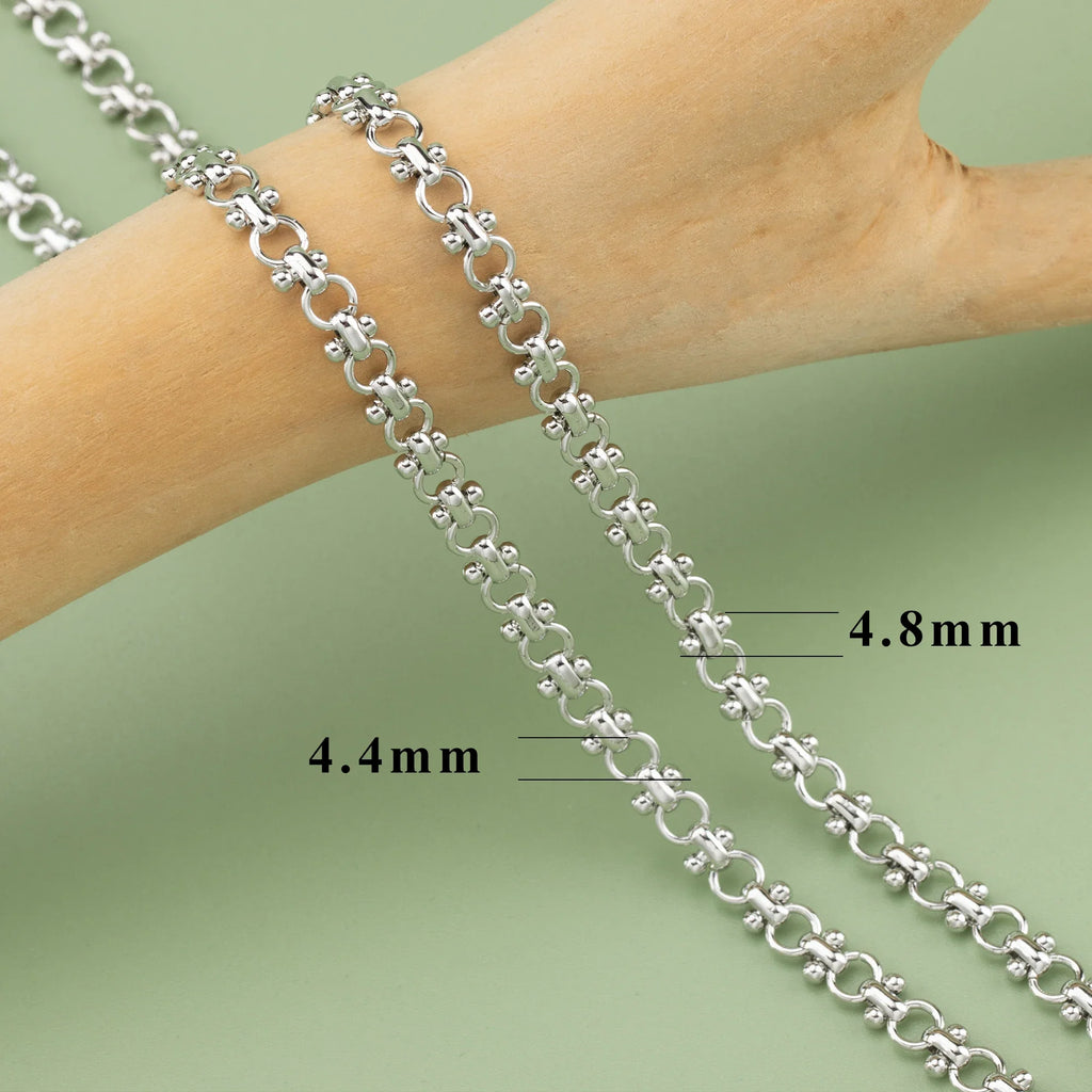 YEGUI C77,diy chain,18k gold rhodium plated,copper,pass REACH,nickel free,jewelry making,charms,diy bracelet necklace,1m/lot