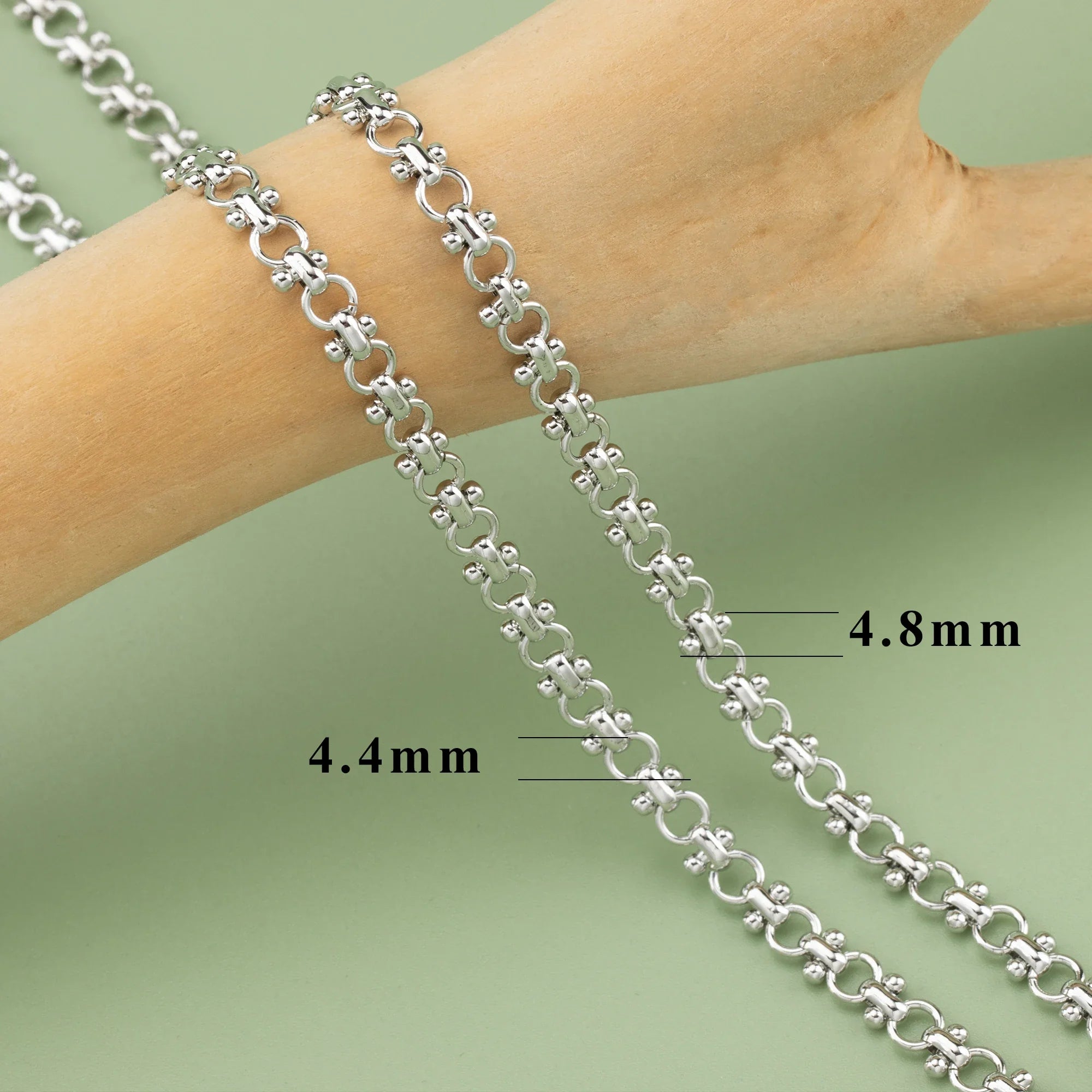 YEGUI C77,diy chain,18k gold rhodium plated,copper,pass REACH,nickel free,jewelry making,charms,diy bracelet necklace,1m/lot
