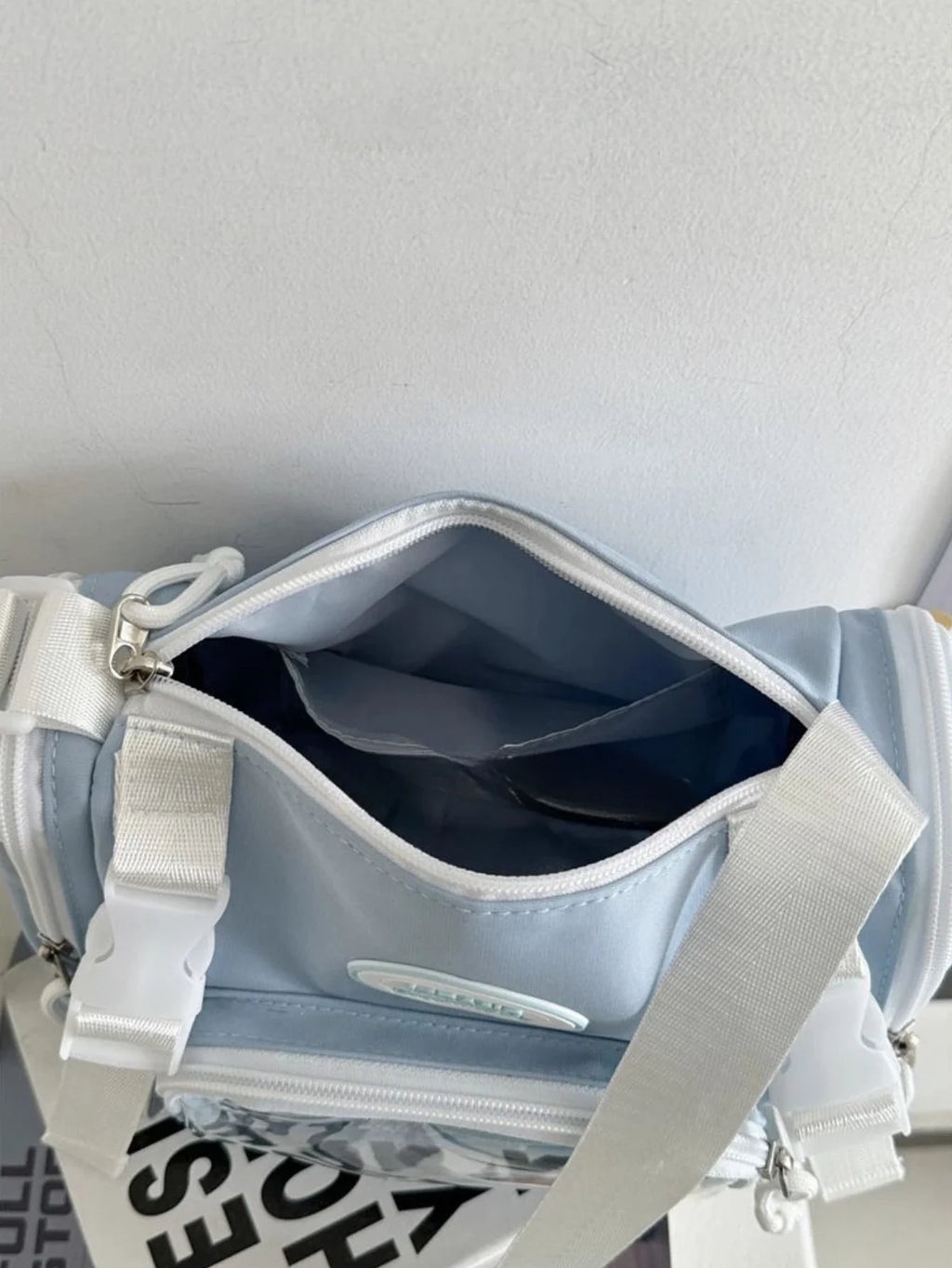 New Fashion 2025 Itabag Women Multipocket Clear Transparent Bag Summer Crossbody Bags Bucket Bag College Student Shoulder Bag