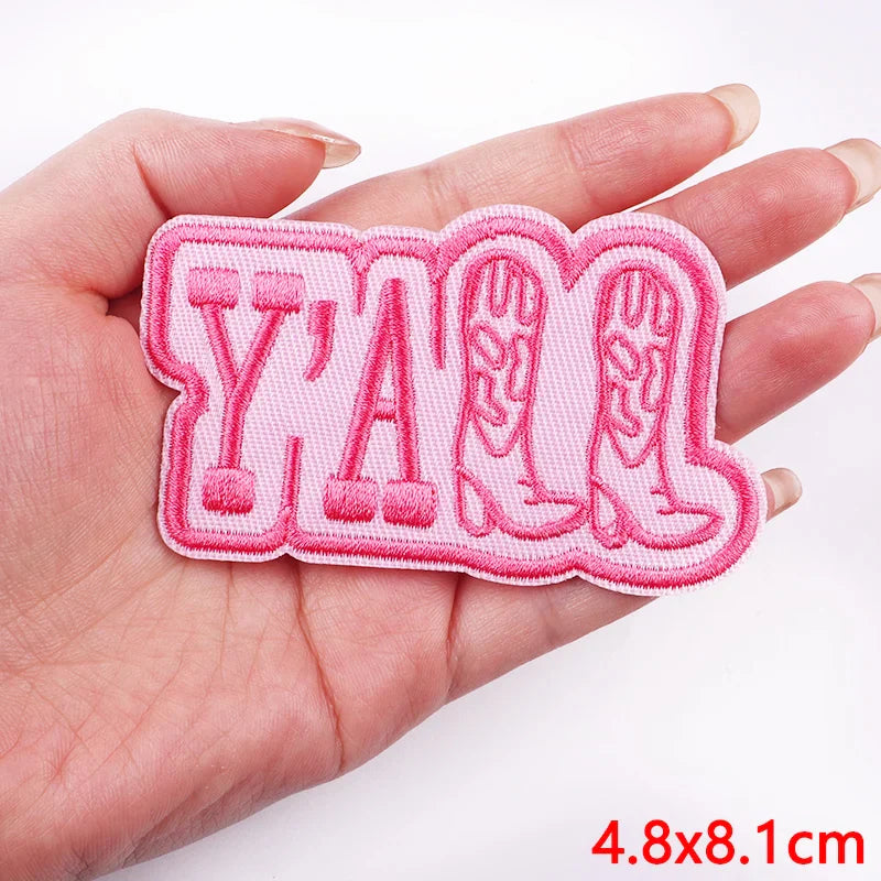 Cowgirl Boot Embroidered Patch Cowgirl Boot Embroidered Patch.