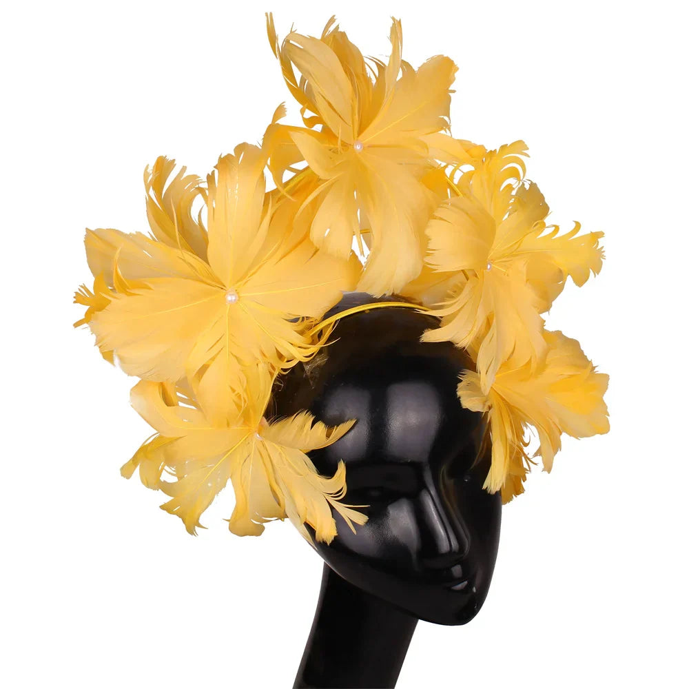 Elegant Women Wedding Hair Fascinator Accessories Headband Bridal Party Show