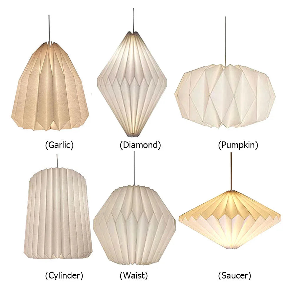 Origami Ceiling Lampshade Nordic Style Chandelier Lamp Shade Creative Decorative Light Cover Home Art Decoration