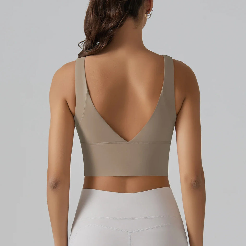 Yoga Bra Underwear Women Summer Shockproof Bra Beautiful Back Sports Running External Wear Training Fitness Yoga Tank Top Bra