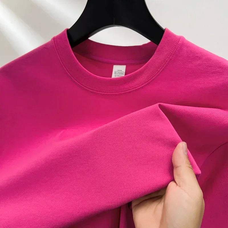 Men’s 100% Cotton Classic T-Shirt – Short Sleeve Crew Neck