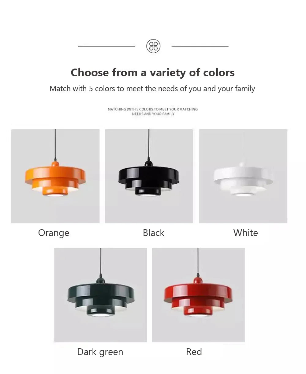 Nordic Pendant Light – Modern Aluminum Ceiling Lamp for Home & Dining