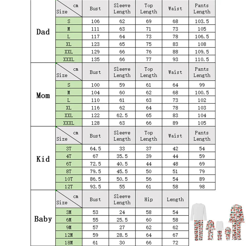Family 2 Piece Satin Christmas Pyjamas Set Santa Print Long Sleeve Button down Sleepwear Matching Holiday Jumpsuit
