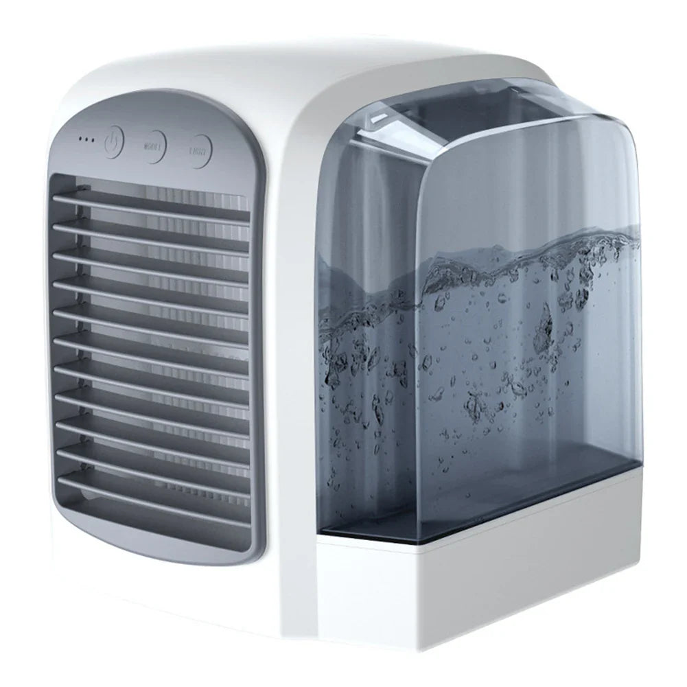 3-in-1 Summer Water-Cooled Fan Mini Air Cooler Humidifier Home Air Conditioner Desktop Fan Detachable Air Cooler Electric Fans