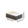 Heavy-duty under-bed storage bag Foldable storage box with large transparent window suitable for closets Dorm bedding clothes