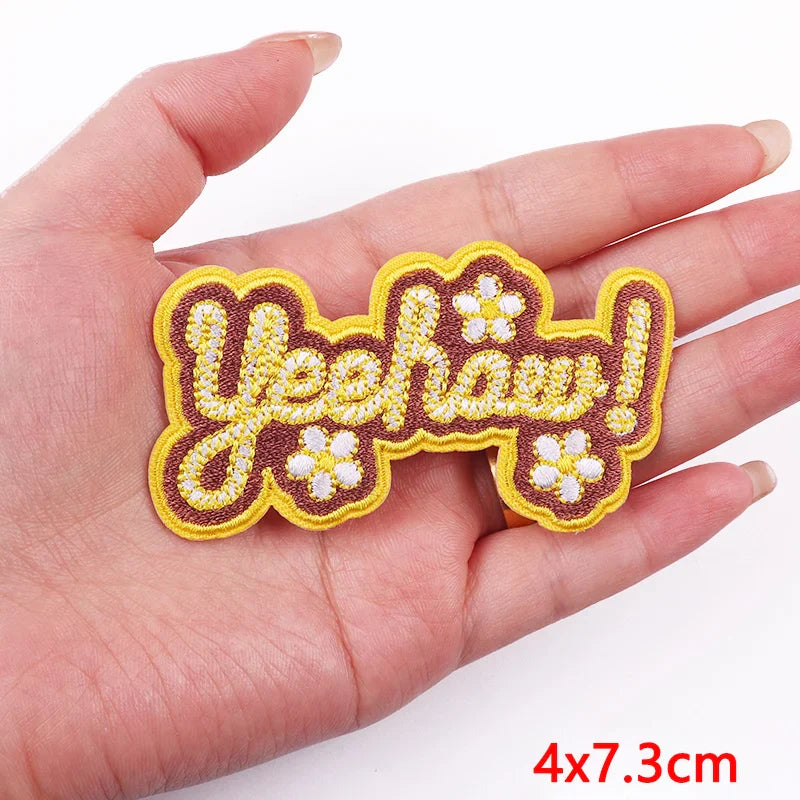 Cowgirl Boot Embroidered Patch Cowgirl Boot Embroidered Patch.