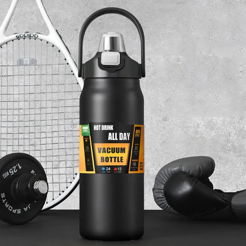 1500ML Stainless Steel Thermo Bottle Portable Thermos Large Capacity Thermo Water Bottle Tumbler Thermoses Outdoor Vacuum Flasks