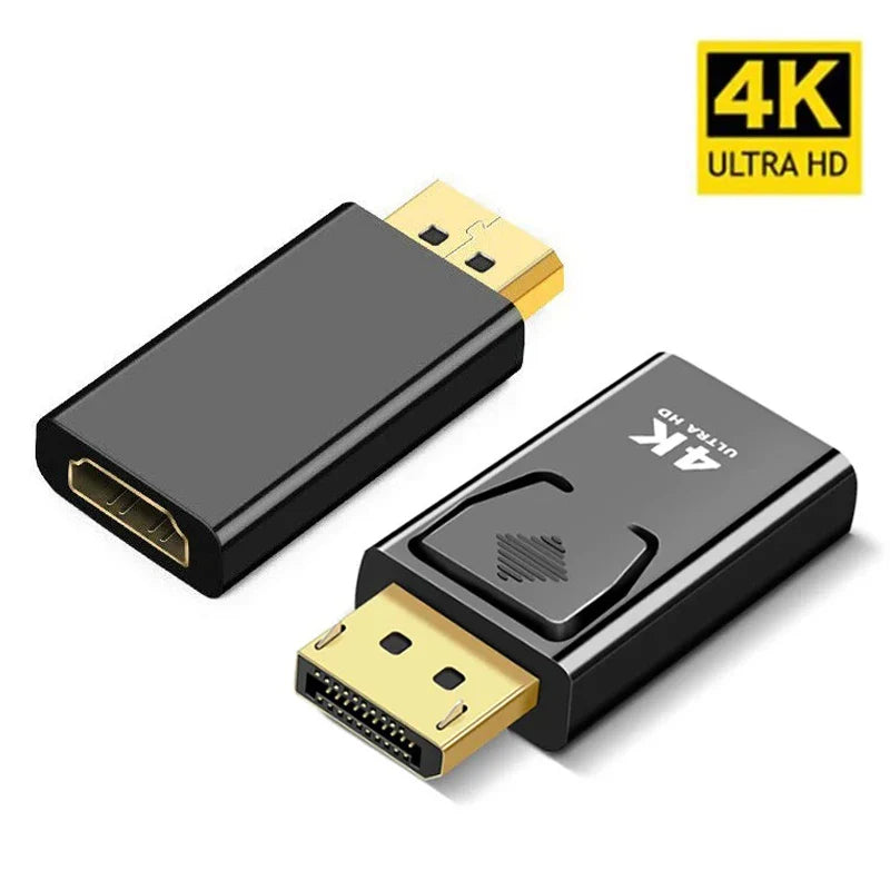 DisplayPort to HDMI-Compatible 4K 1080P Adapter DP Male to Female HD TV HDMI-Compatible Video Audio Cable for PC TV Laptop