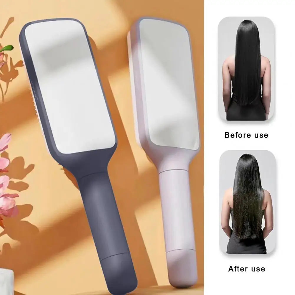 Large Massage Comb One-Key Self Cleaning Hair Brush Anti-static Scalp Massage Hair Comb Women Hairdressing Telescopic Comb