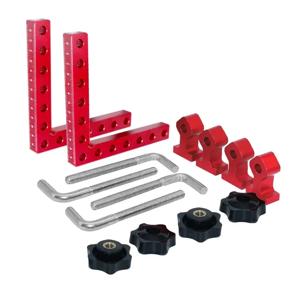 120/140/160mm Right Angle Fixing Clip 90° L-shaped Auxiliary Fixture Positioning Panel Fixing Clip Woodworking Clamping Tool