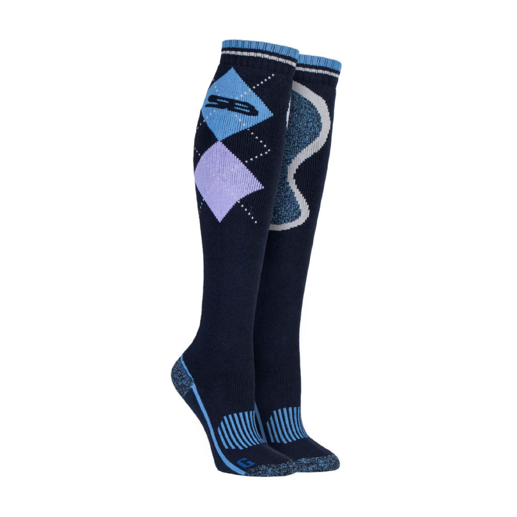 1 Pack Ladies Long Knee High Cotton Equestrian Socks