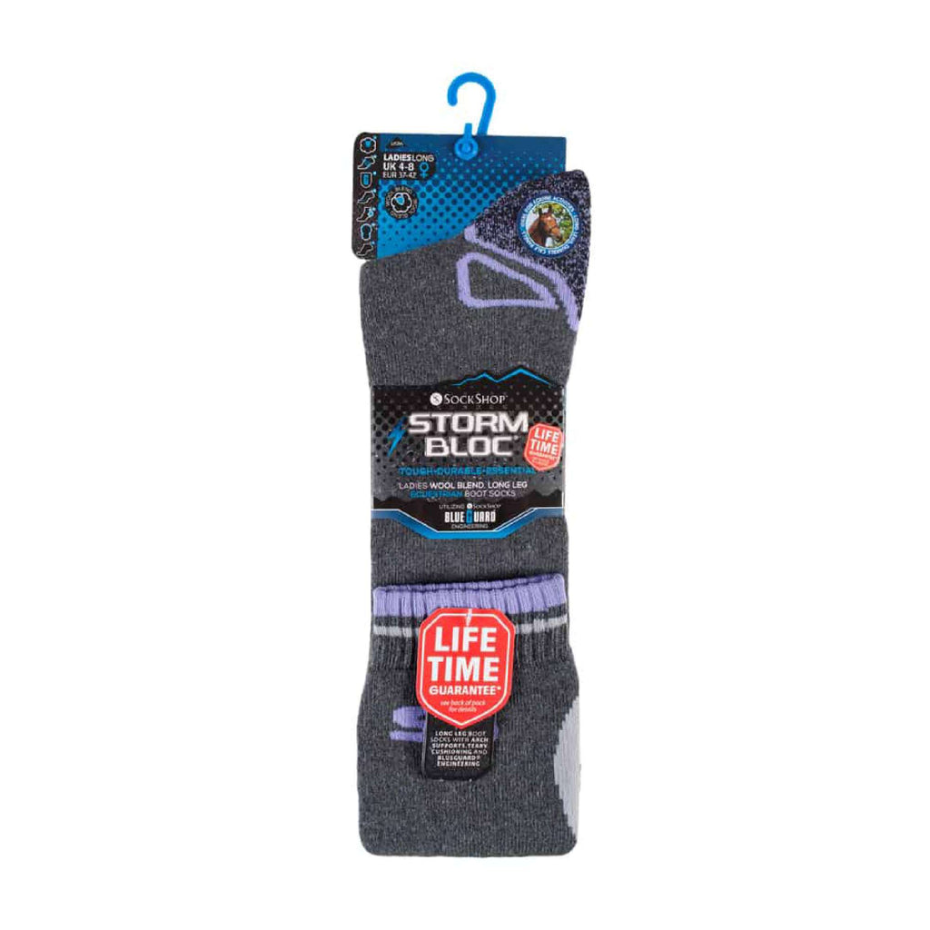 1 Pack Ladies Long Knee High Wool Thermal Equestrian Socks