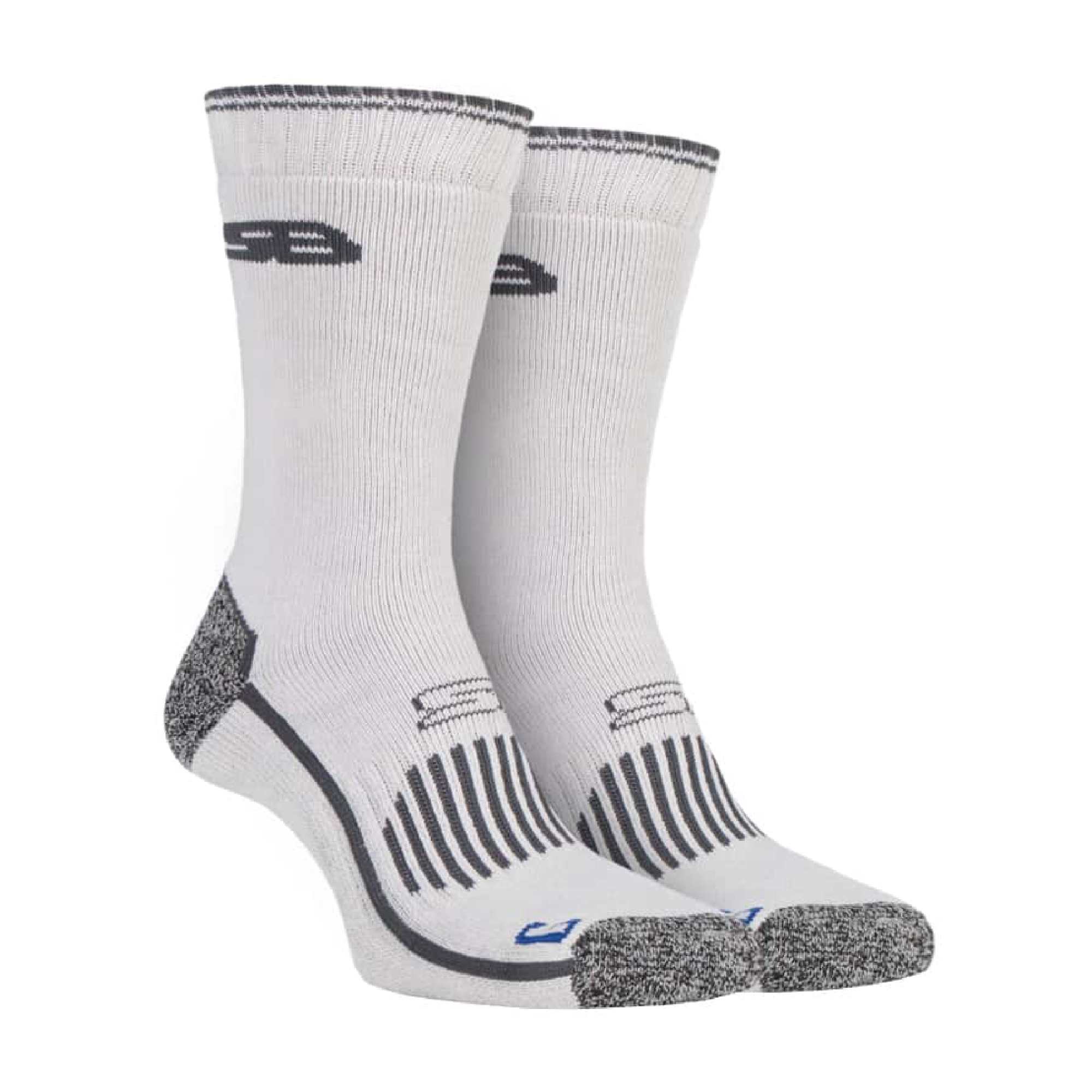 2 Pack Mens Heavy Duty Reinforced Cotton Socks for Boots