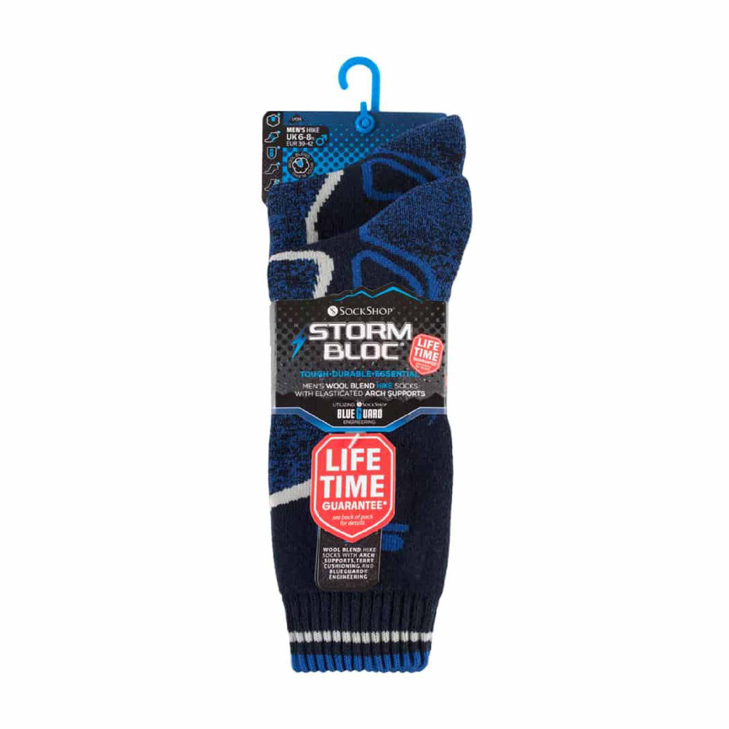 2 Pack Mens Heavy Duty Wool Blend Socks for Winter