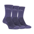 3 Pack Ladies Cushion Sole Outdoor Cotton Rich Hiking Boot Socks