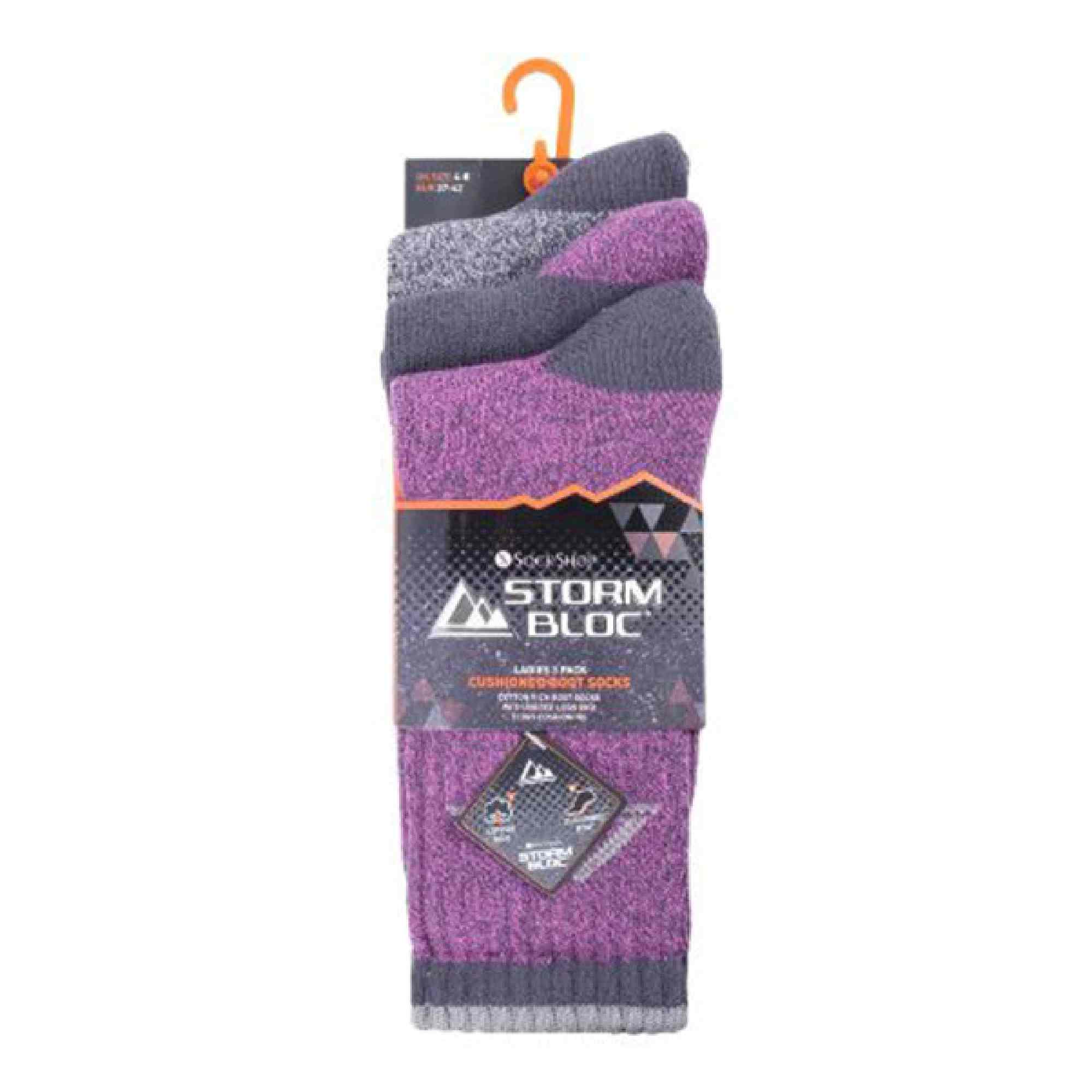 3 Pack Ladies Lightweight Hiking Socks with Arch Support