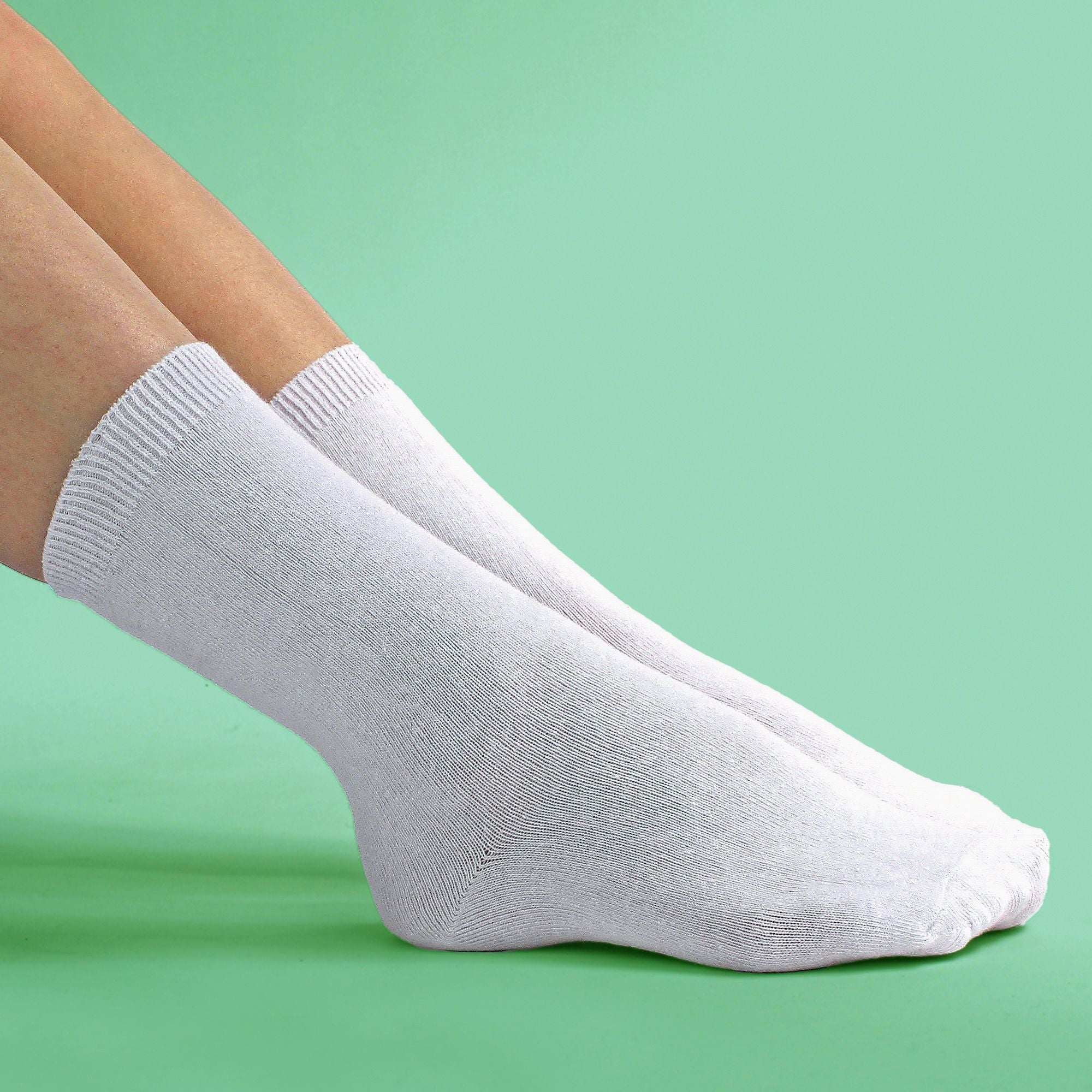 6 Pack Girls & Boys Plain Soft Breathable Cotton School Socks (3 Sizes)