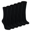 Ladies 6 Pack 100% Cotton Breathable Soft Socks