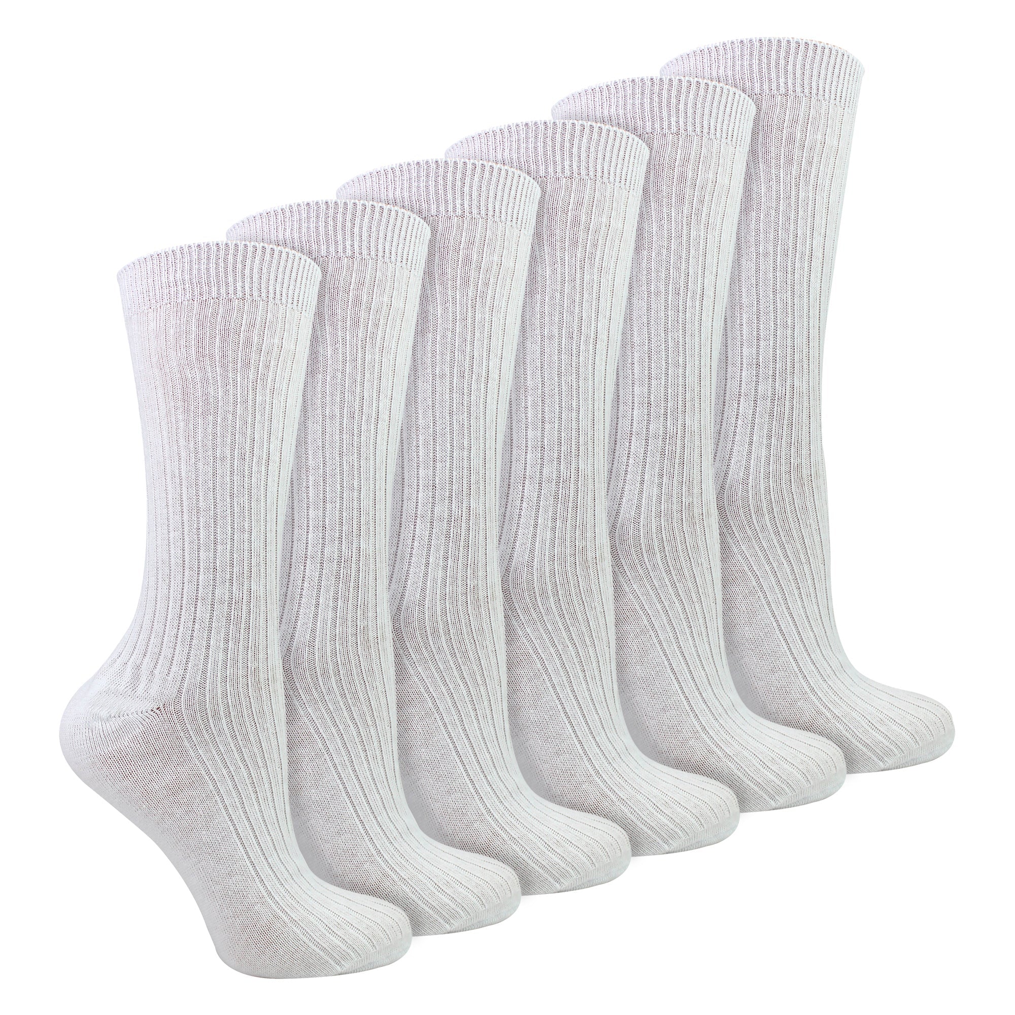 Ladies 12 Pack 100% Cotton Soft Breathable Socks