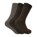 3 Pack Mens Padded Sole Winter Warm Thermal Wool Walking Boot Socks