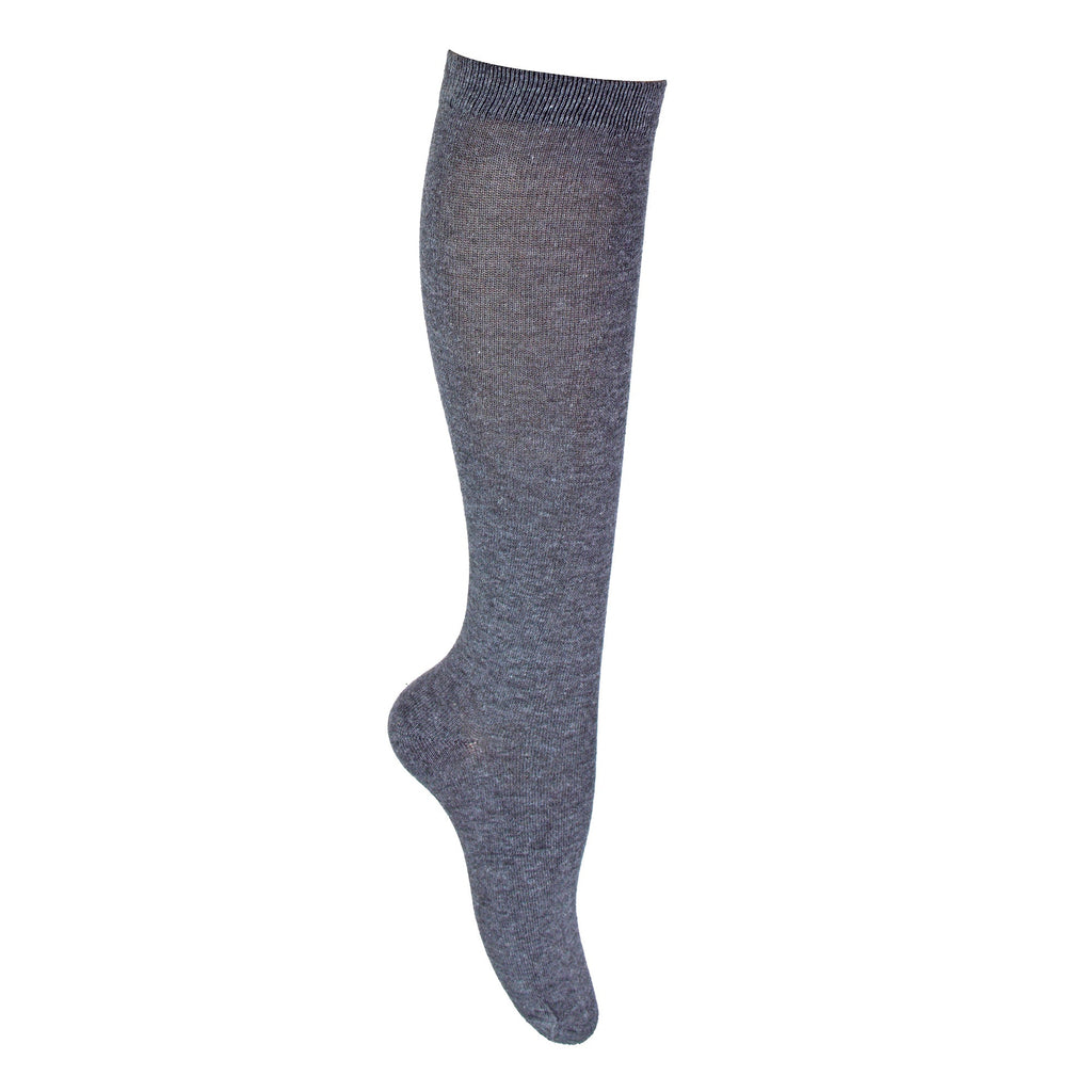 12 Pack Girls Long Knee High Soft Cotton School Socks