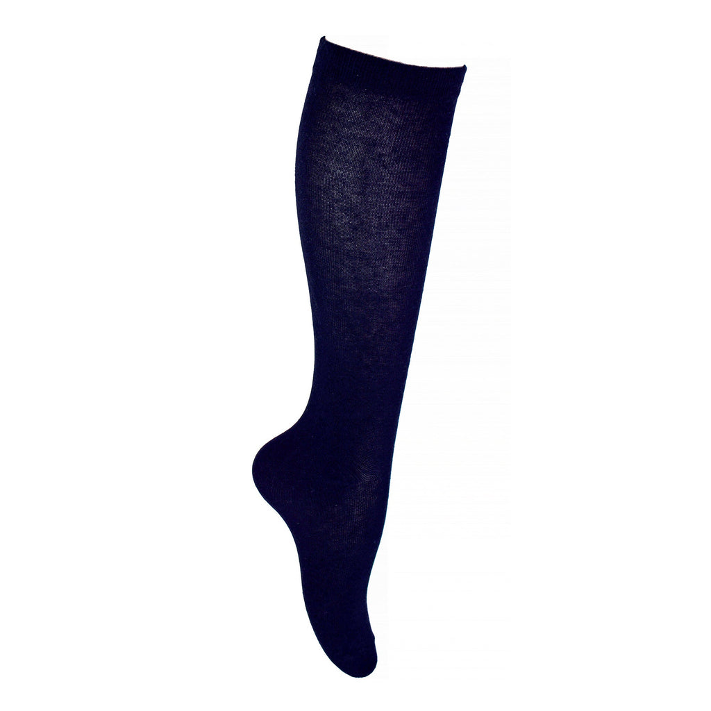 12 Pack Girls Long Knee High Soft Cotton School Socks