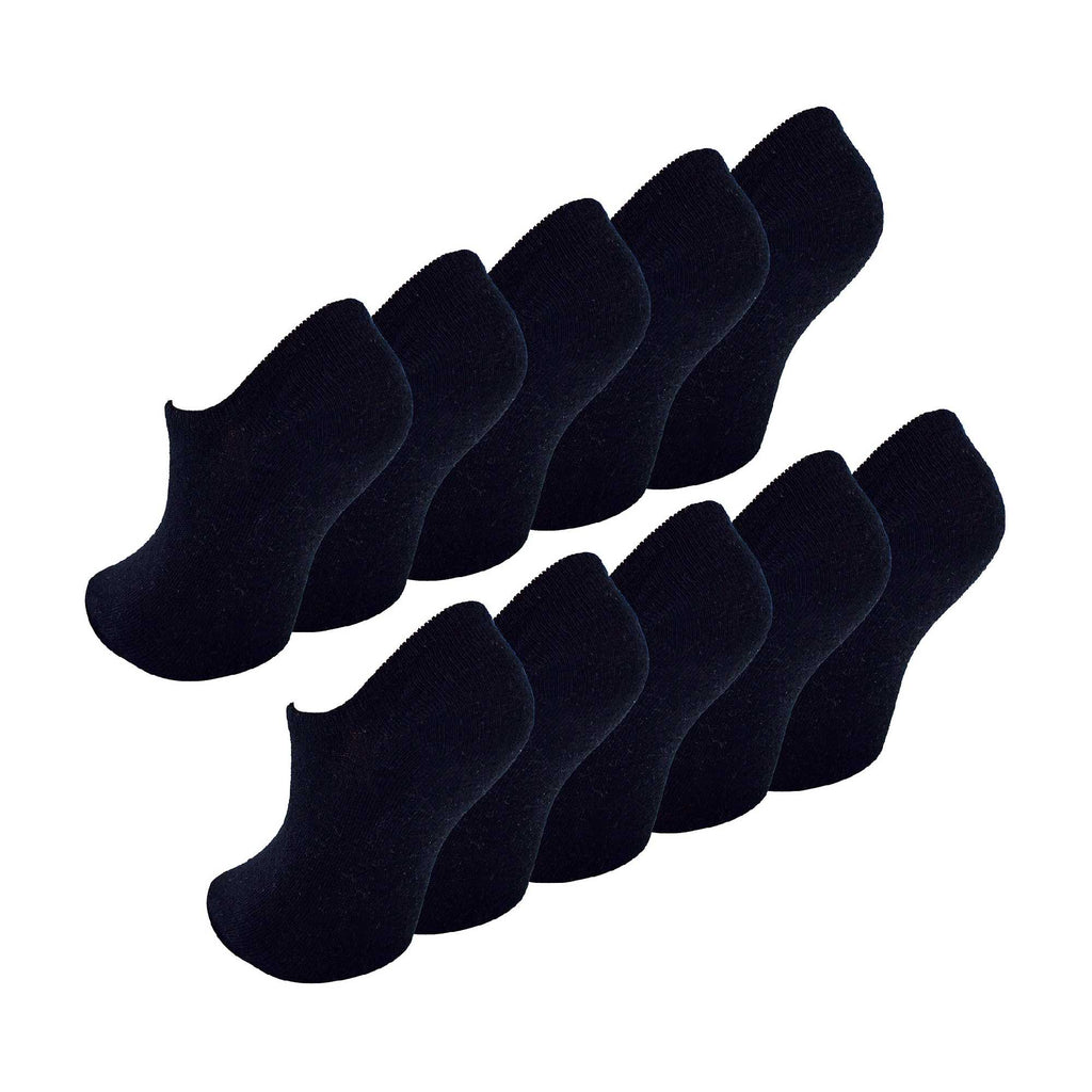 10 Pack Girls & Boys No Show Invisible Cotton Rich Socks