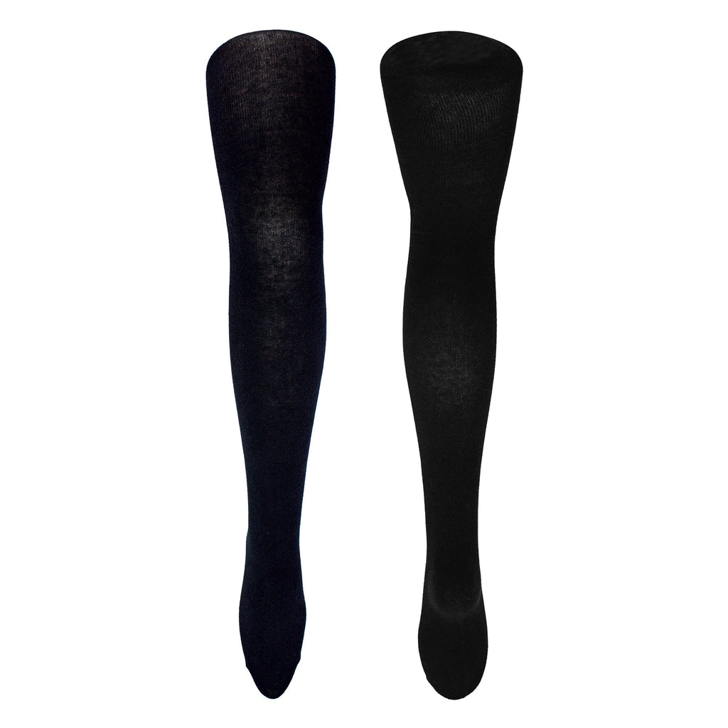 12 Pair Girls Soft & Comfy Plain Opaque School Uniform Tights