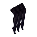 3 Pack Girls Plain Soft Breathable Cotton School Tights