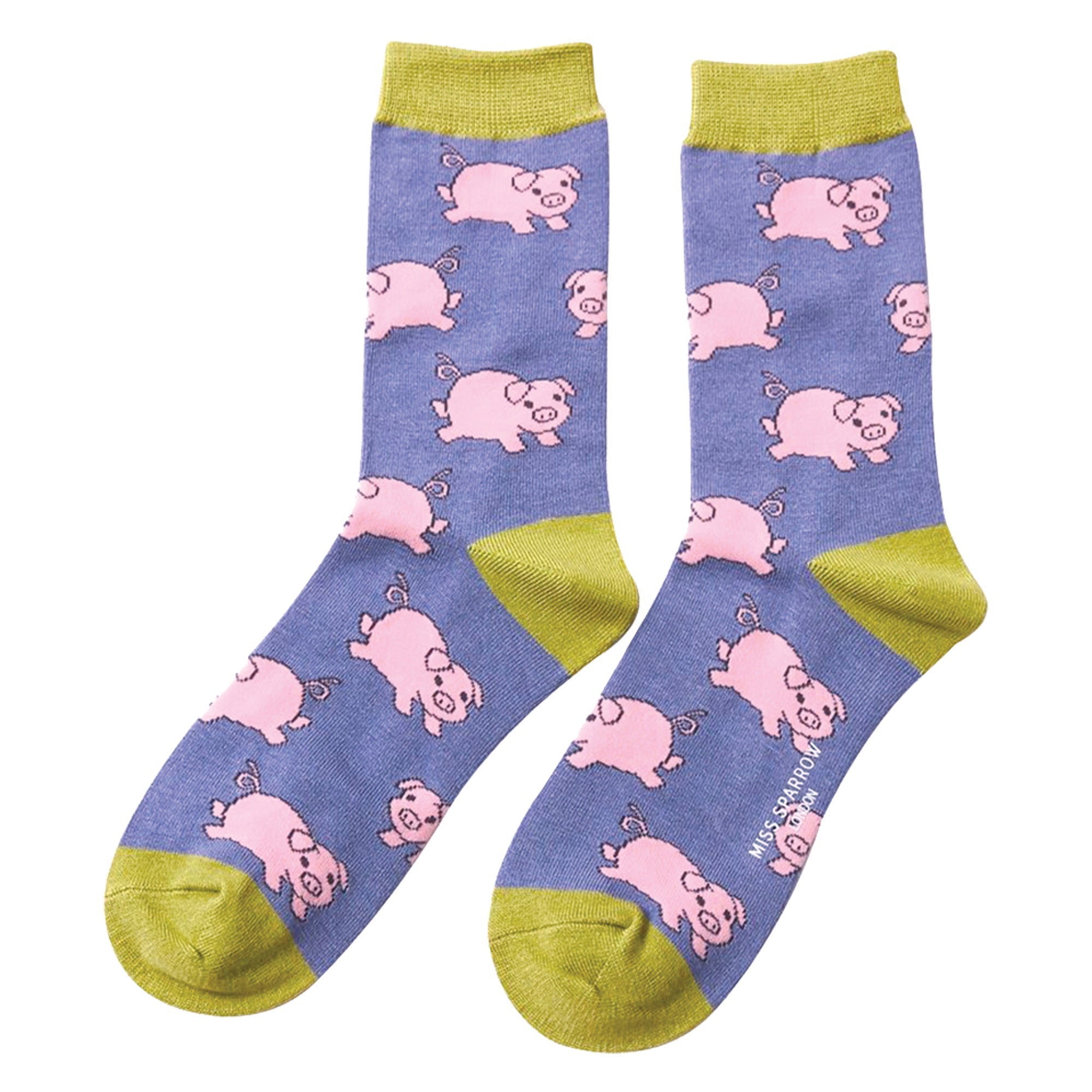 1 Pack Ladies Novelty Piglet Bamboo Socks