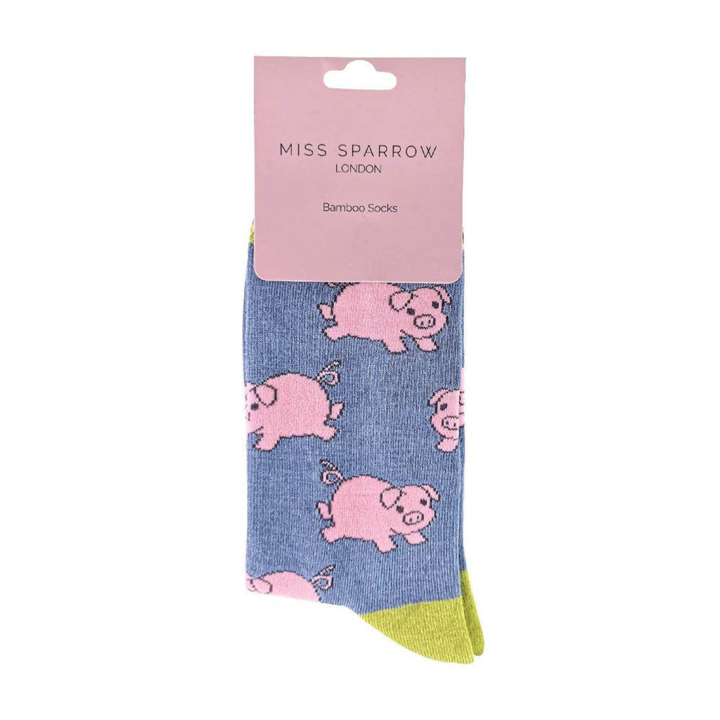 1 Pack Ladies Novelty Piglet Bamboo Socks