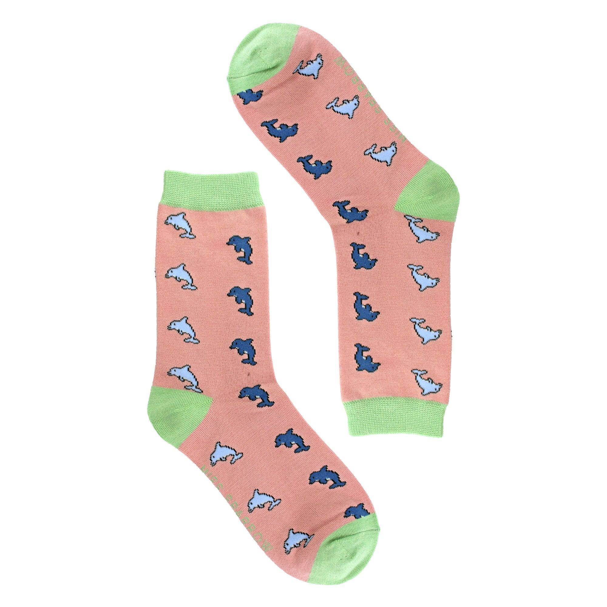 Ladies Dolphins Novelty Patterned Bamboo Socks