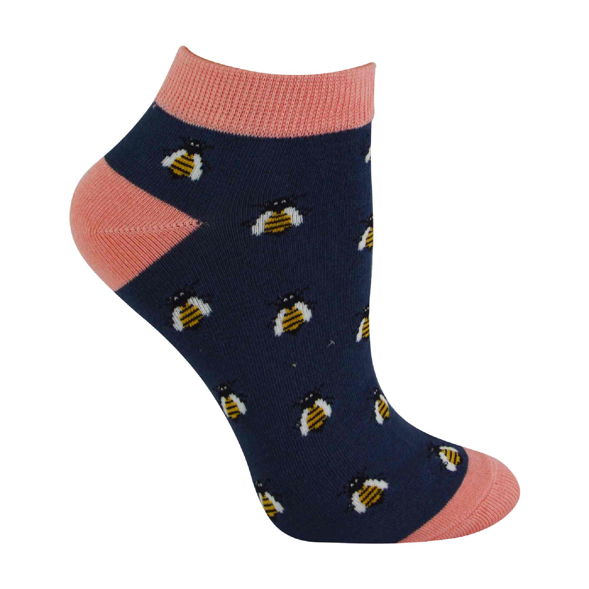 1 Pack Ladies Novelty Animal Themed Bamboo Trainer Socks